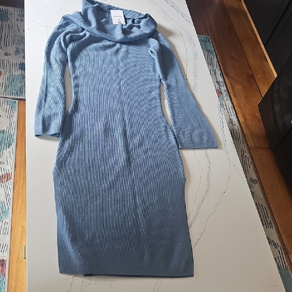 N Wool Cashmere Off Shoulder Dress